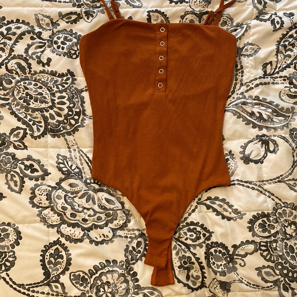 Rue21 BurntOrange BodySuit